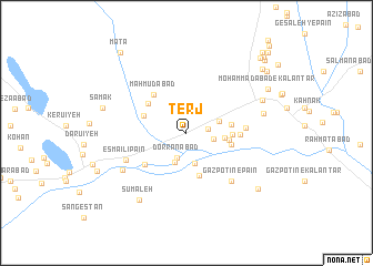 map of Ţerj