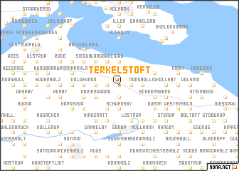 map of Terkelstoft