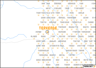 map of Terkende