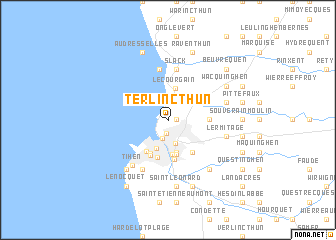 map of Terlincthun