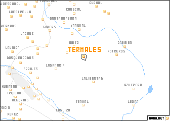 map of Termales