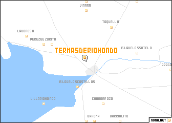 map of Termas de Río Hondo