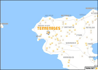map of Termenádes