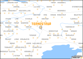 map of Termestrup