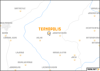 map of Termópolis