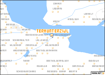 map of Termunterzijl