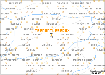 map of Ternant-les-Eaux