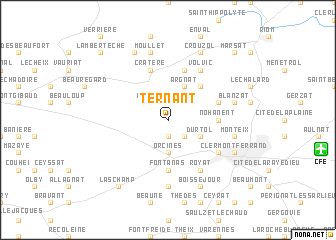 map of Ternant