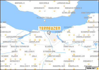 map of Terneuzen