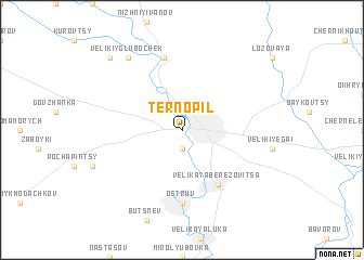 map of Ternopilʼ