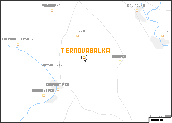 map of Ternova-Balka