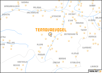 map of Tërnova e Vogël