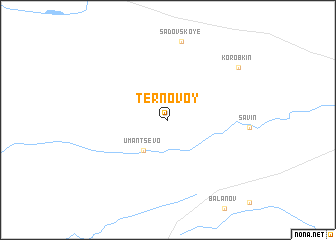 map of Ternovoy