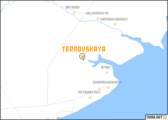 map of Ternovskaya