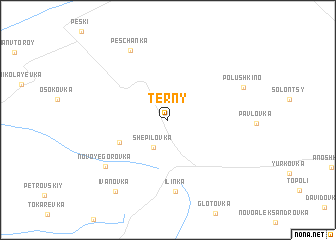 Terny (Ukraine) map - nona.net