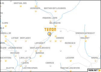 map of Téron