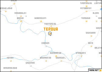 map of Téroua