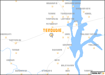 map of Téroudié