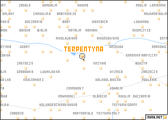 map of Terpentyna