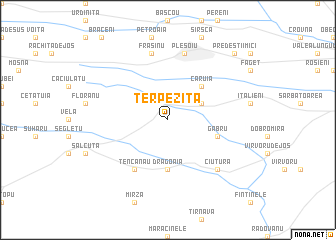 map of Terpeziţa