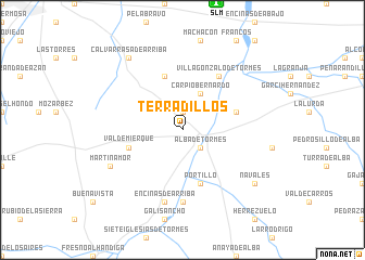 map of Terradillos