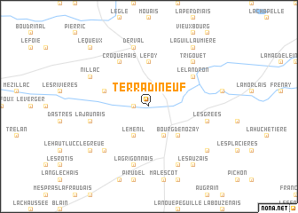 map of Terradineuf