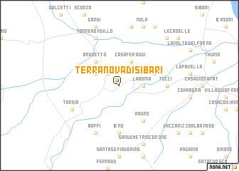 map of Terranova di Sibari