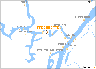 map of Terra Preta