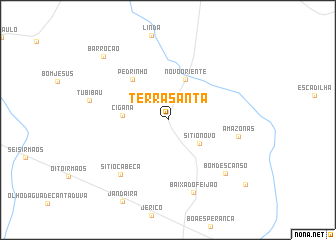 map of Terra Santa