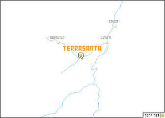 map of Terra Santa