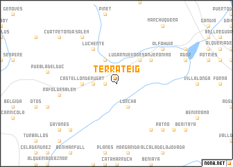 map of Terrateig