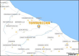 map of Terravecchia