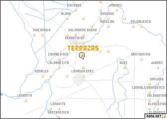 map of Terrazas