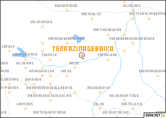 map of Terrazina de Baixo