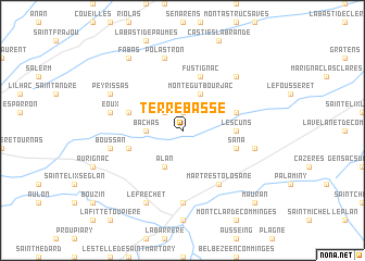 map of Terrebasse