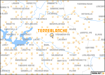 map of Terre-Blanche