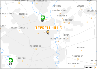 map of Terrell Hills