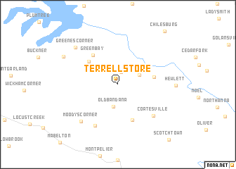 map of Terrell Store