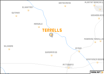 map of Terrells