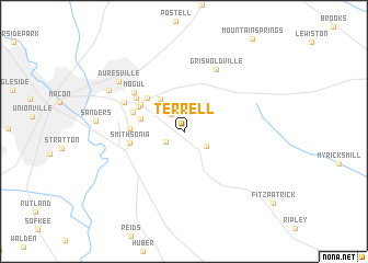 map of Terrell