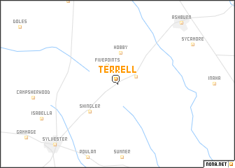 map of Terrell