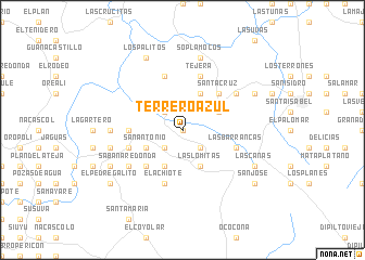 map of Terrero Azul