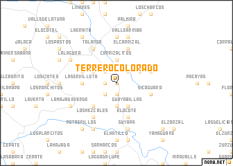 map of Terrero Colorado