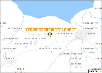 map of Terrington Saint Clement