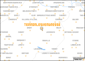 map of Terron-lès-Vendresse