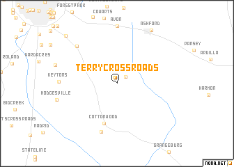 map of Terry Crossroads