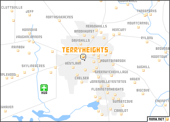 map of Terry Heights