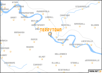 map of Terrytown