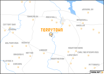 map of Terrytown