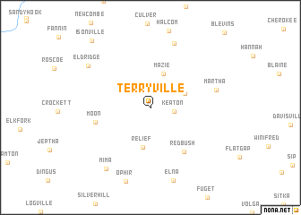 map of Terryville